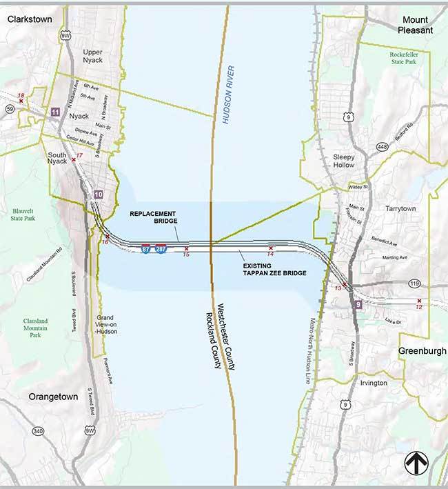 Tappan Zee Bridge Map Gadgets 2018